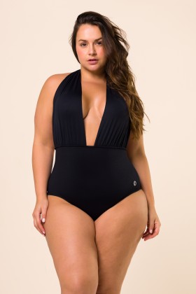 Body Maiô Decotado Preto