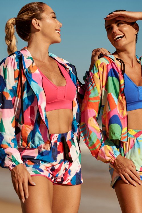 Casaco Corta Vento Estampa Brisa