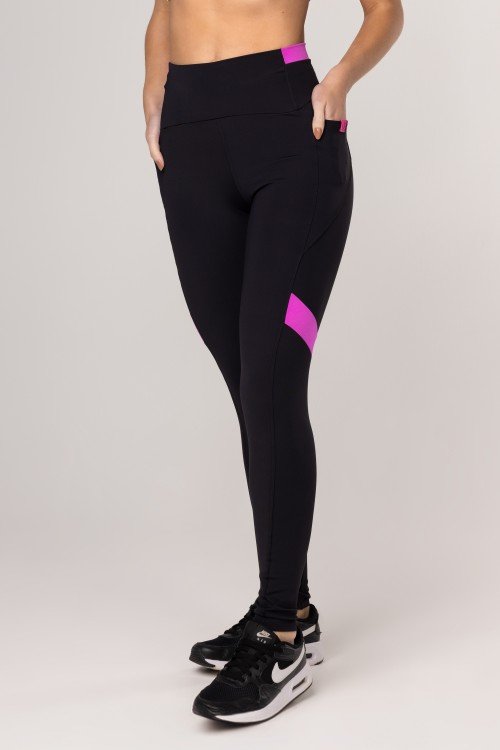 Calça Legging com Bolso Preta