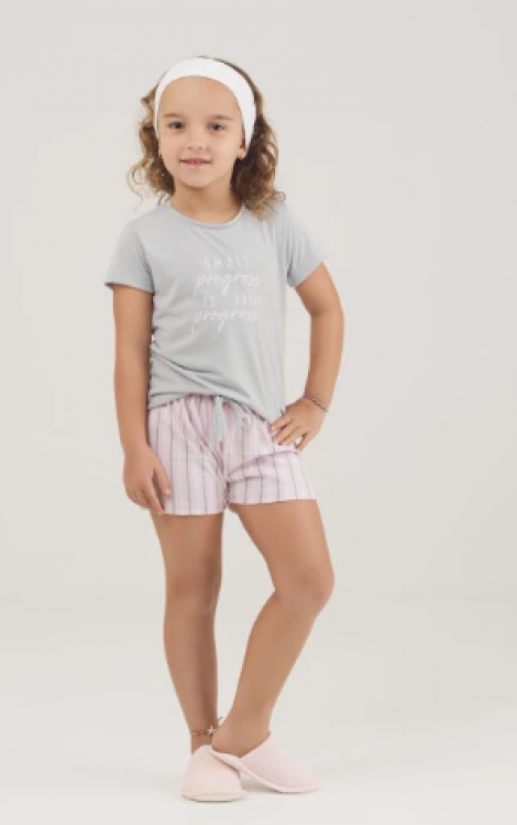 Pijama Infantil Manga Curta