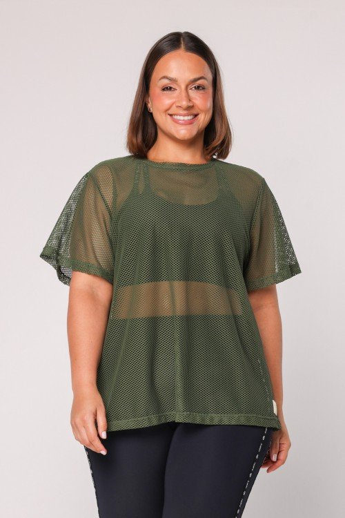 Blusão Tela Verde Escuro