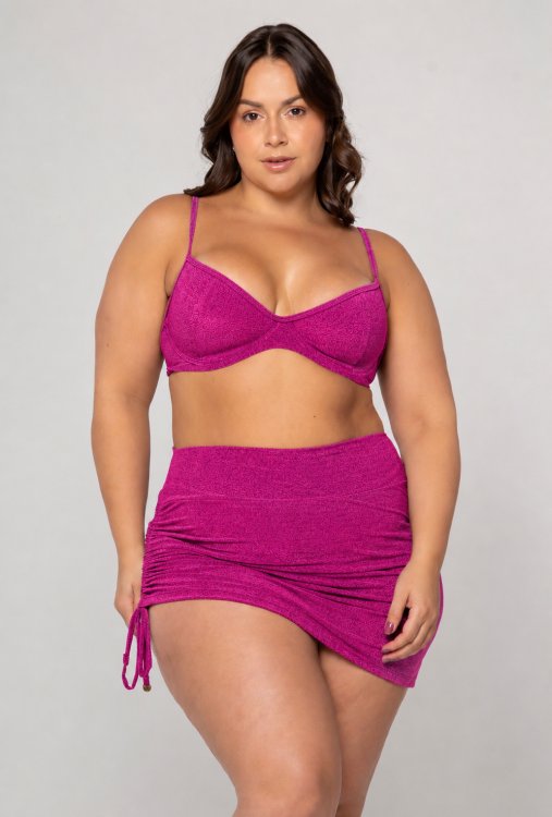 Kit Praia Roxo Escuro
