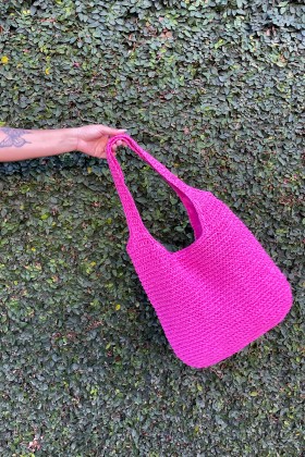 Bolsa Alça Larga Rosa Pink