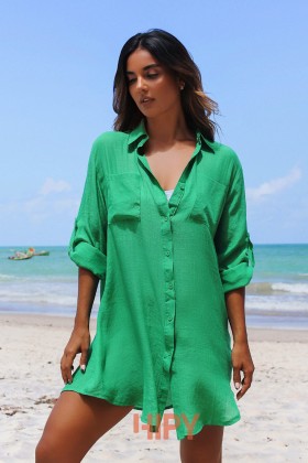 Saída de praia Chemise Verde