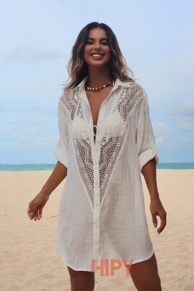 Saída de praia Chemise Branco