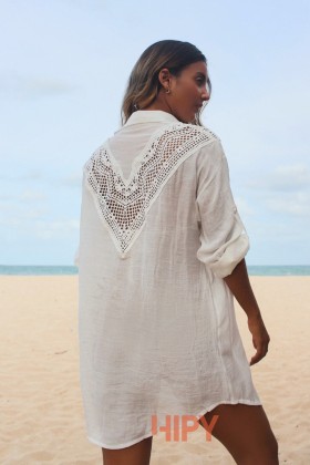 Saída de praia Chemise Branco