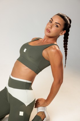 Top Fitness Básico Comfy Verde Escuro